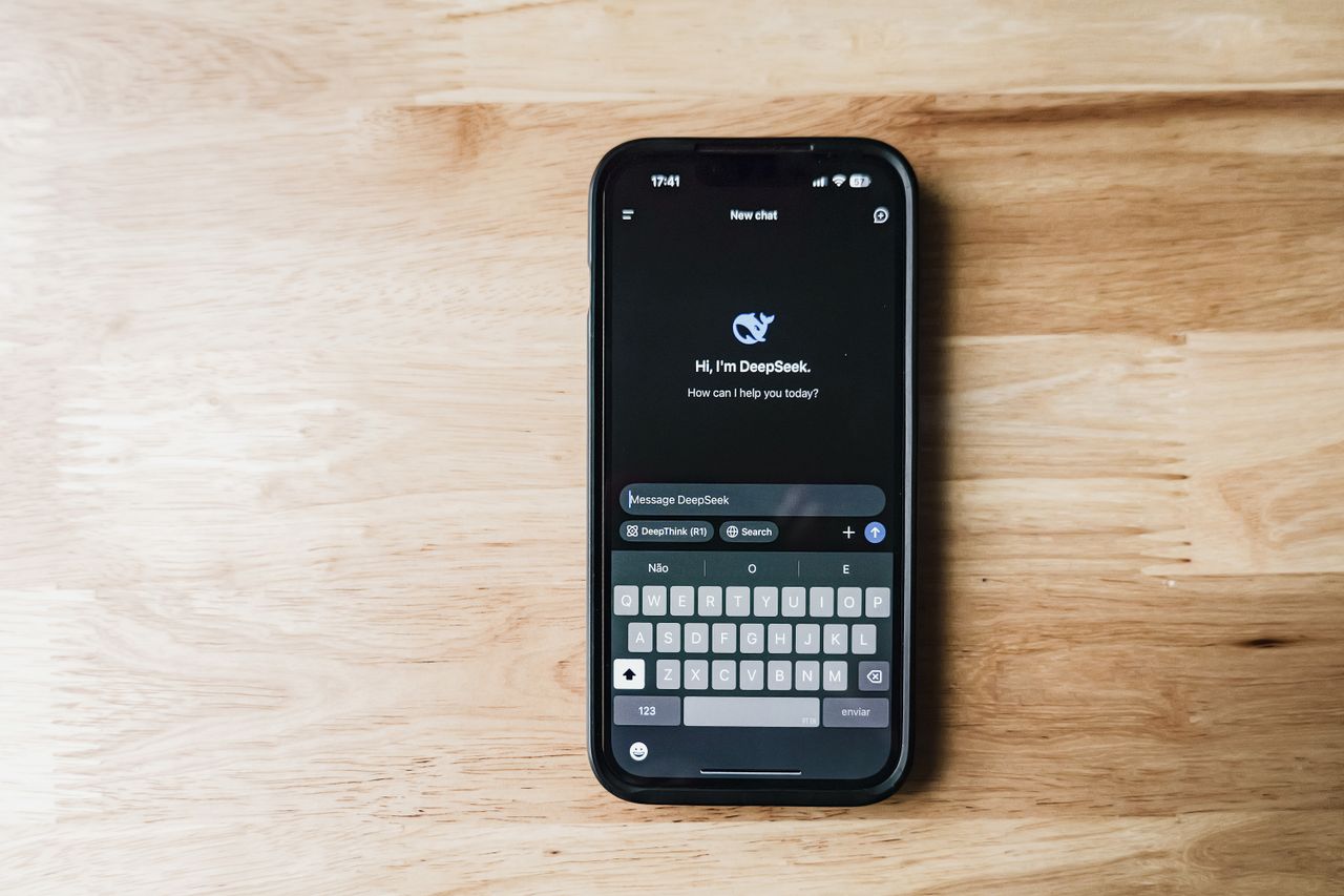 AI chatbot on a smartphone screen